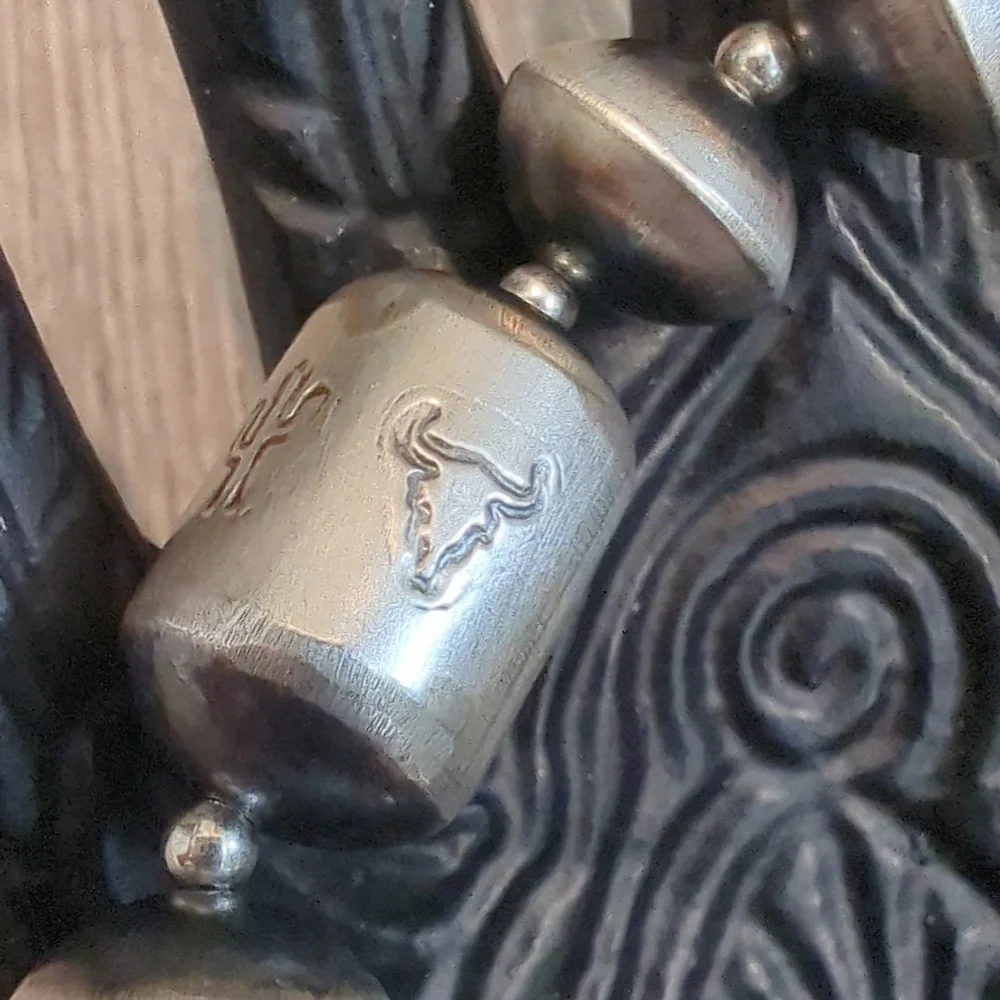 Navajo Pearl Saucer Sterling Silver Handmade Bracelet NWT - Picture 4 of 13